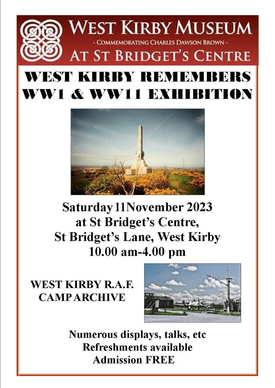 West Kirby Remembers exhibition poster, 2023