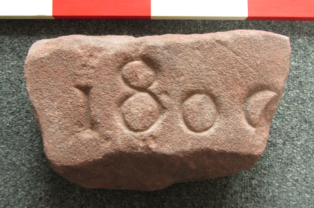 Memorial fragment, 1800, accession CDBM 049