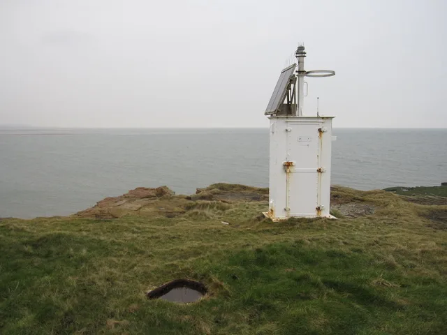 The disused lighthouse on Hilbre Island, off West Kirby
