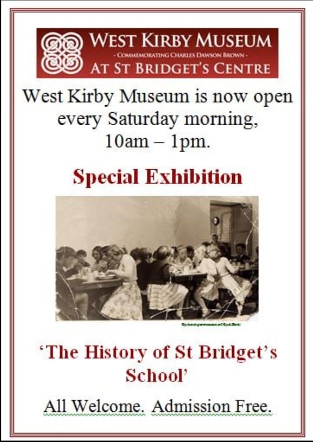 Museum flyer for the History of St Bridget's School exhibition