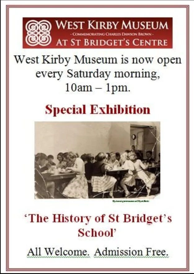 Museum flyer for the History of St Bridget's School exhibition