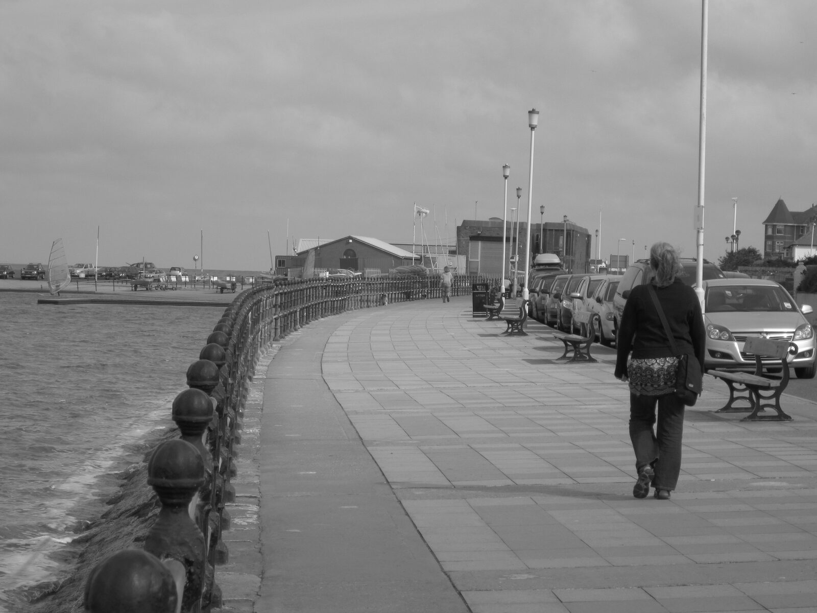 The promenade along the Marine Lake, West Kirby