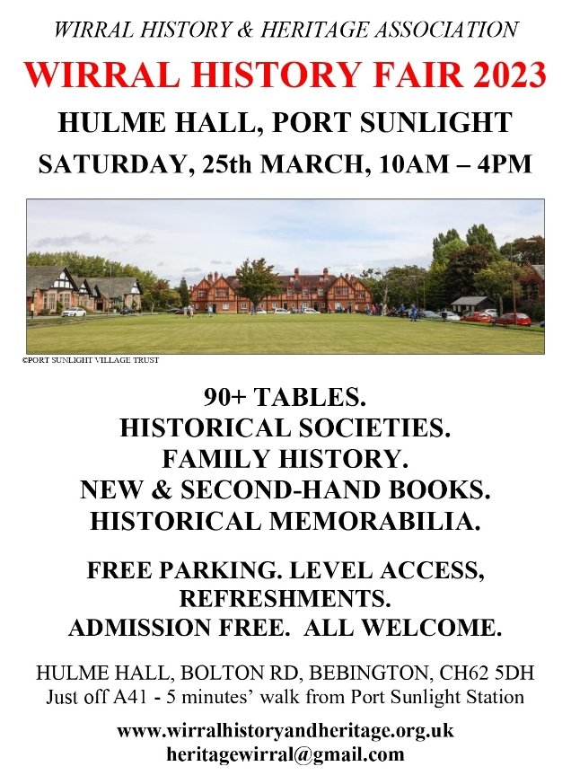 Wirral History and Heritage Fair poster
